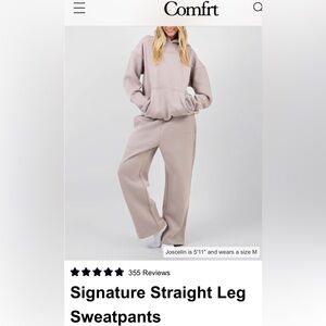 Comfrt Signature Straight Leg Sweatpants Size L in Unisex